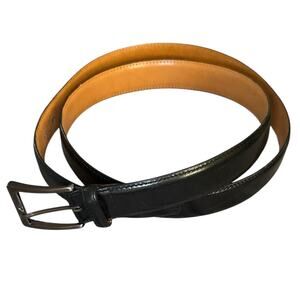Kirkland Signature Italian Full Grain Leather Men's Belt - Black - Pant Size 48